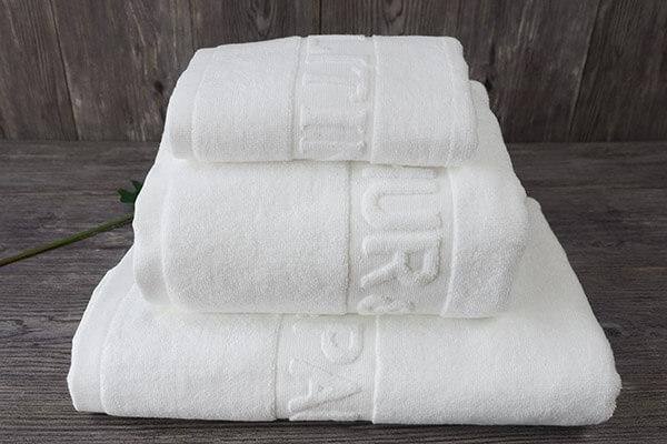 China Suppliers Cotton Pure White Towel Set, Jacquard Bath Towel 2