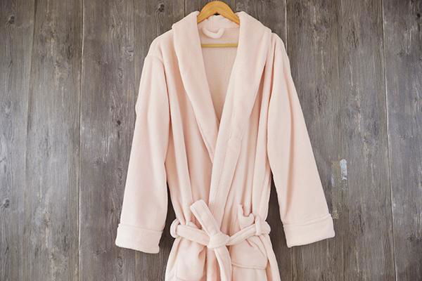 Thick Warm Pure Dyed 100% Polyester Bathrobe