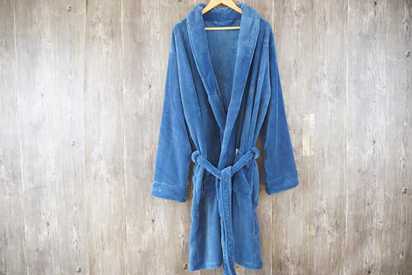 Thick Warm Pure Dyed 100% Polyester Bathrobe 2