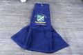Wholesale terry velour soft golf towels plain dyed with clip 2