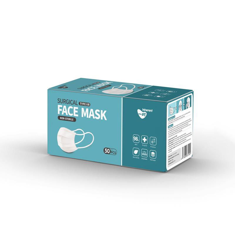 CE EN14683 TYPE IIR FLUID RESISTANT DISPOSABLE SURGICAL FACE MASK 2