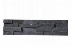 Black slate culture stone panel
