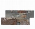 Rusty slate S shape culture stone panel