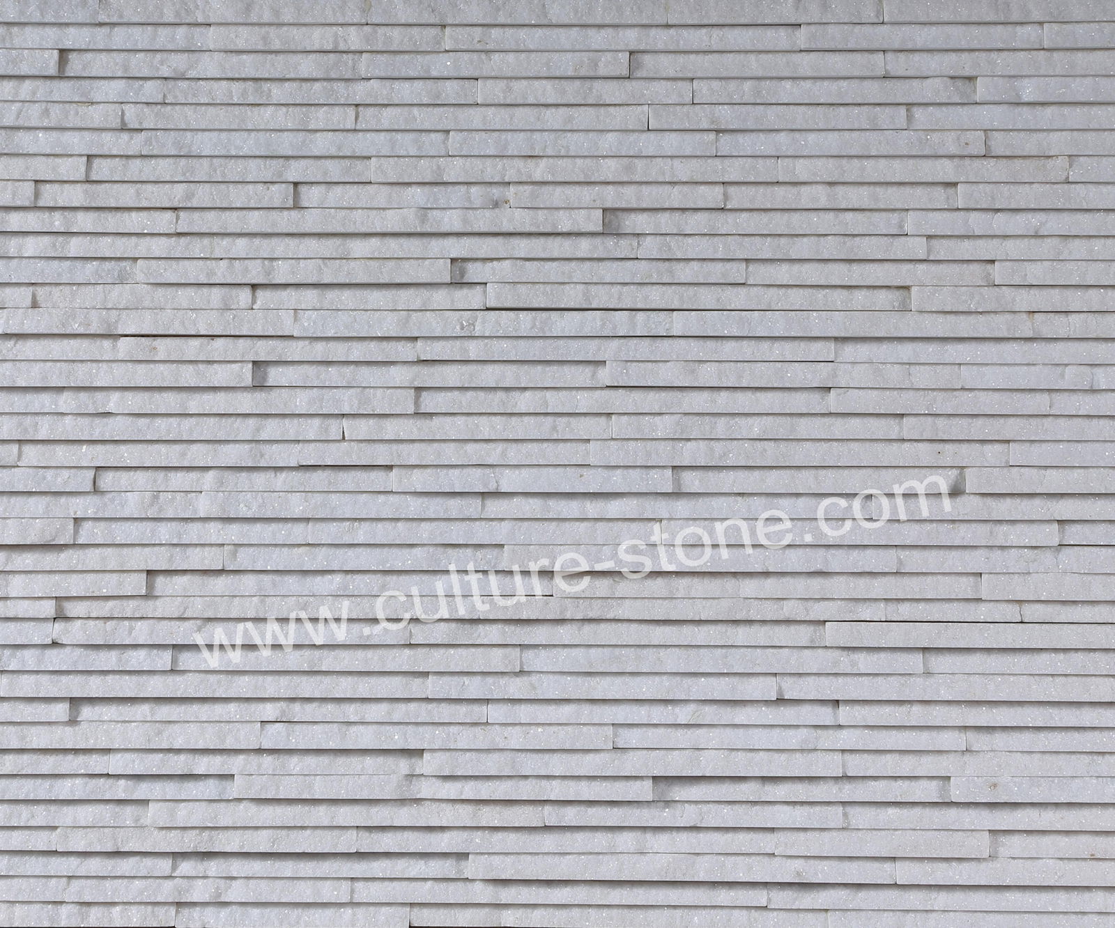 White quartz 12 rows culture stone panel 2