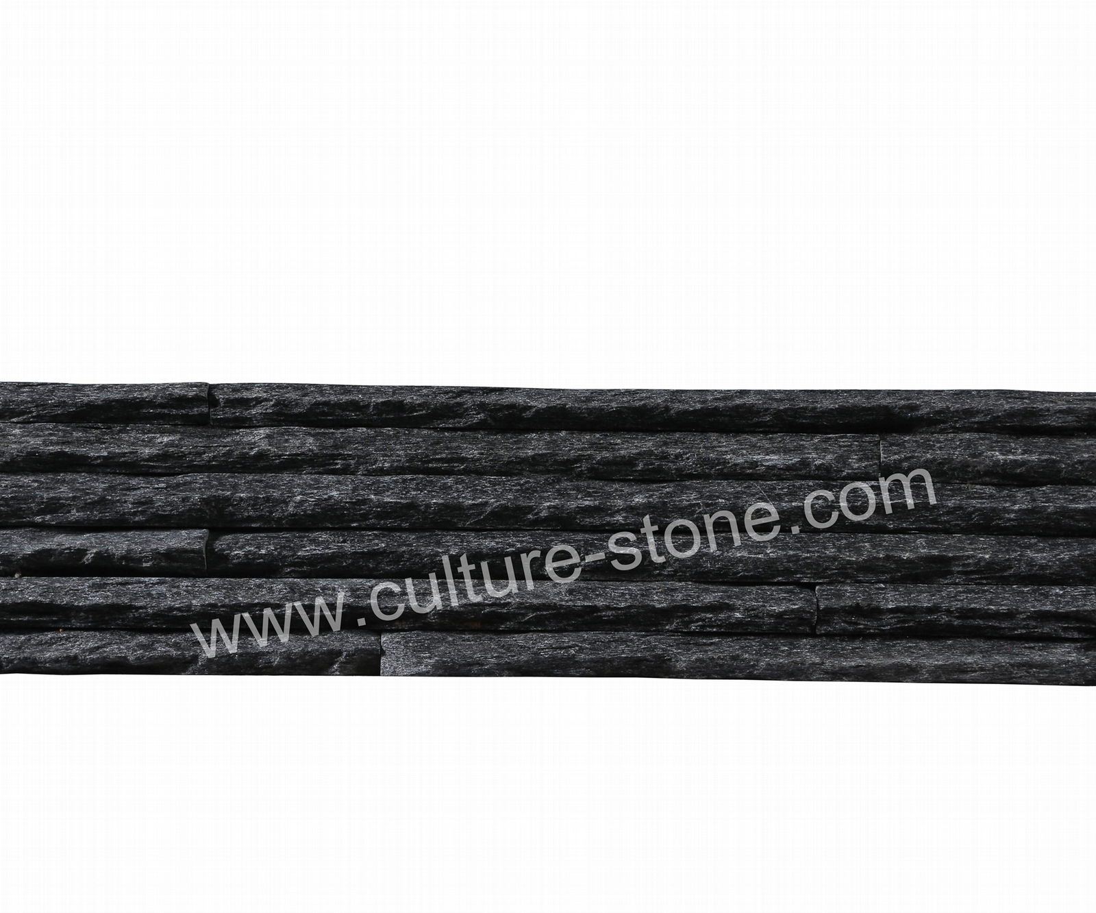 Black quartz mountain culture stone panel