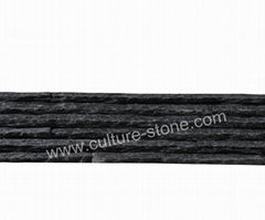 Black quartz mountain culture stone panel