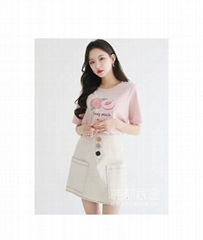 2020 summer dress south Korean version T-shirt 