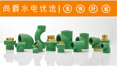 进口水管PPR管法兰特原装进口水管云南尚爵水电优选 2
