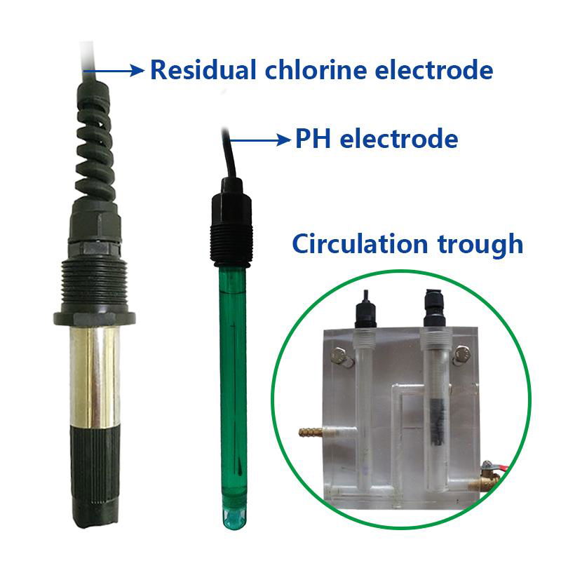 Free chlorine analyser  and residual chlorine meter 4