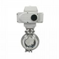 Hygienic Stainless Steel Electric Butterfly Valve with Electric Actuator  1