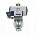 Hygienic Stainless Steel Electric Butterfly Valve with Electric Actuator  5