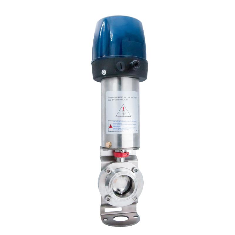 Stainless Steel Sanitary Pneumatic Clamp Butterfly Valves  2