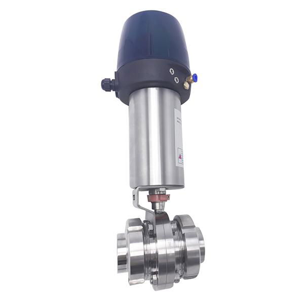 Stainless Steel Sanitary Pneumatic Clamp Butterfly Valves  3