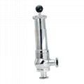 Sanitary Stainless Steel Adjustable Food Grade Spring Type Regulating Relief Saf 1