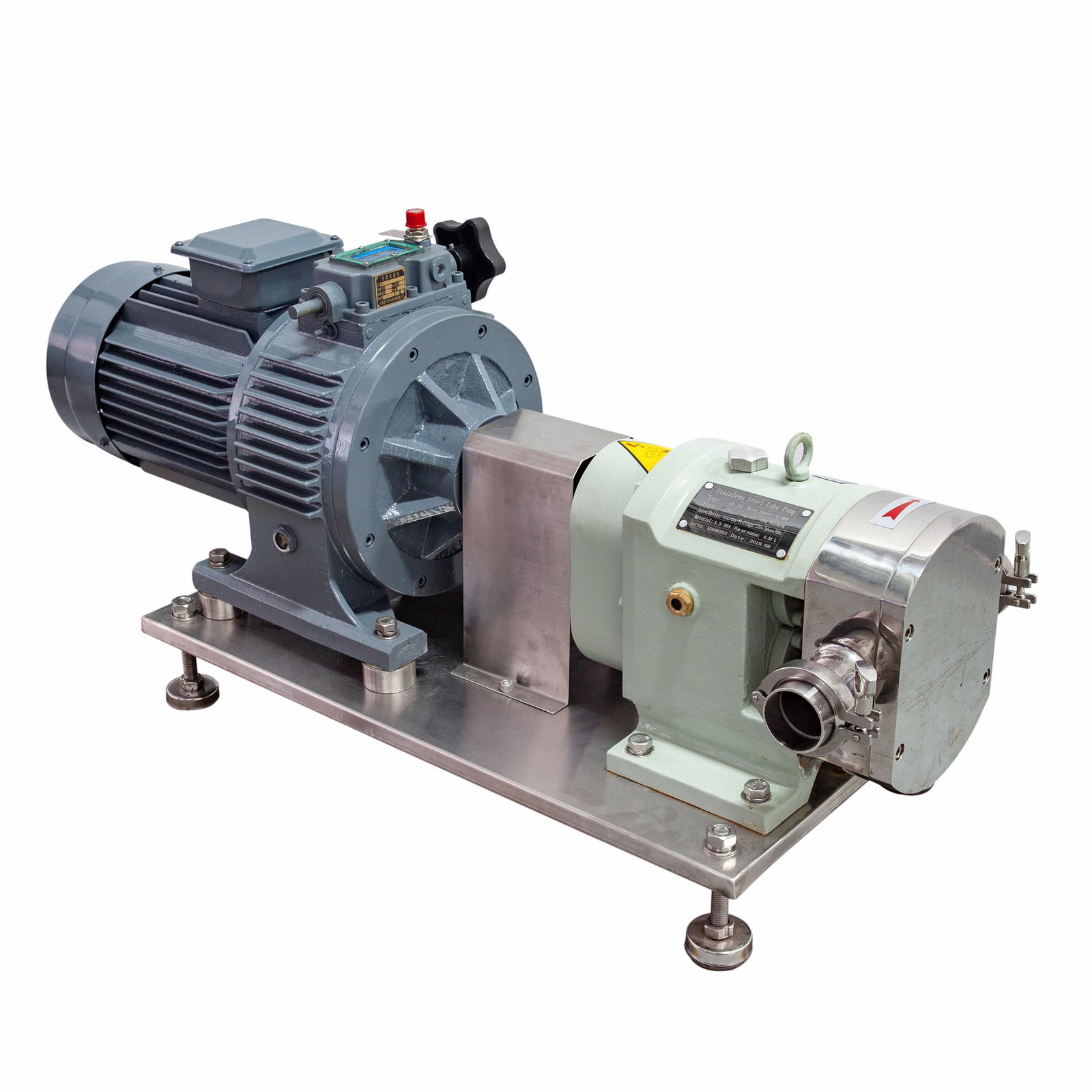 304 316L Sanitary Stainless Steel Centrifugal Pump With SIENMENS Motor 4