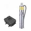 3FLS submersible solar pump screw type dc solar pump boreholes with controller 1