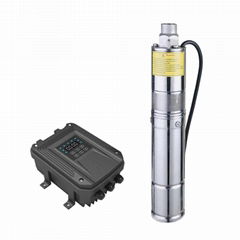 3FLS submersible solar pump screw type dc solar pump boreholes with controller