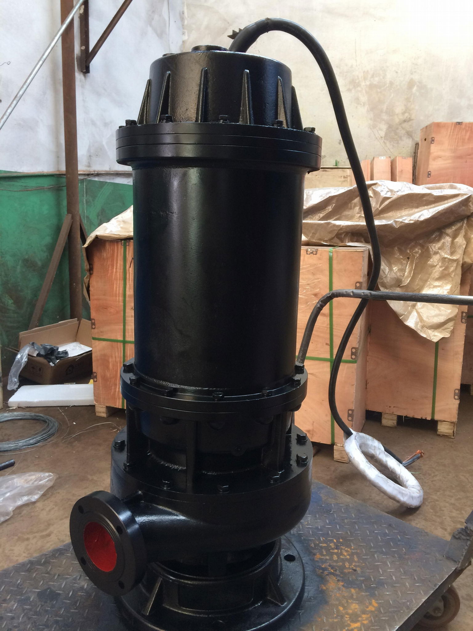 WQ sewage suck pump sewage submercible pump underwater electric sewage pump 3