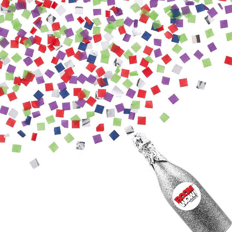 Boomwow New Design 100% Biodegradable Champagne Bottle Confetti Cannon