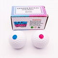 Boomwow Exploding Pink Blue Powder Gender Reveal Golf Balls For Baby Announcemen 3