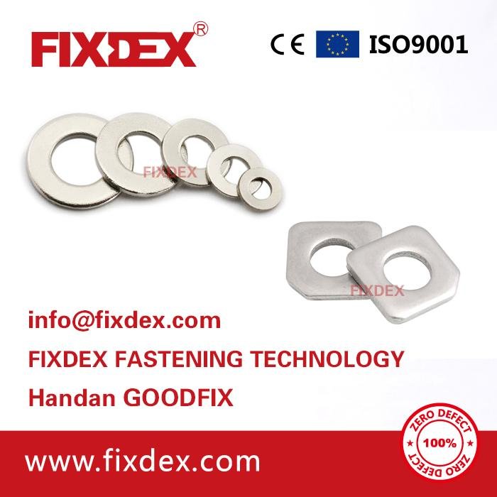 Stainless Steel Large Plain Fender Flat Washer Square Washer