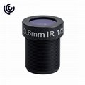 1/2.5" 3MP 3.6mm M12 Board Lens with IR Cut Filter
