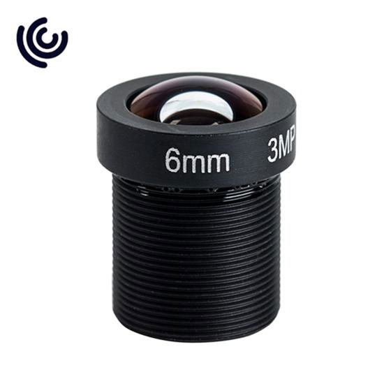 1/2.7" 6mm 3MP M12 Lens with IR Cut Filter