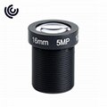 1/2.5" 5MP 16mm M12 Board Lens
