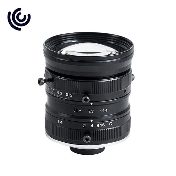 6mm C Mount Lens for 2/3" 5MP Machine Vision Camera