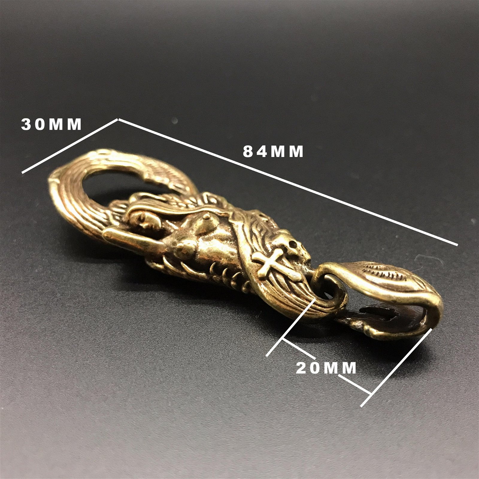 brass key hook brass car key chain diy accessories 3