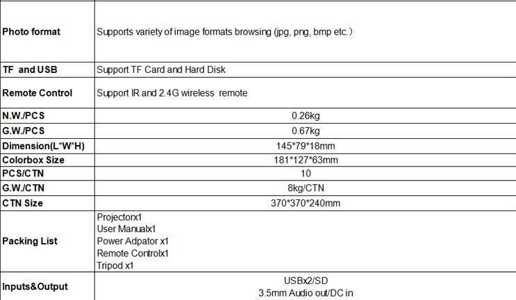 爆款P8智能手机安卓高清投影仪 DLP办公家用wifi投影机便携 2