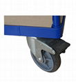 1102 Lbs 60"X30" Steel Bound Wood Deck Platform Truck 6'' PU Wheel 3