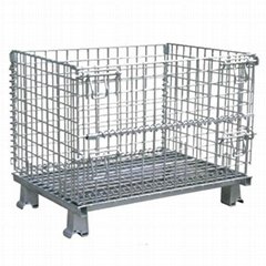 Heavy Duty Foldable Wire Mesh Container with 1500kg Loading Capacity