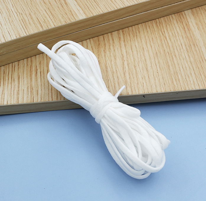 Adjustable strap cotton hanging ear rope 3 ply elastic earloop 2