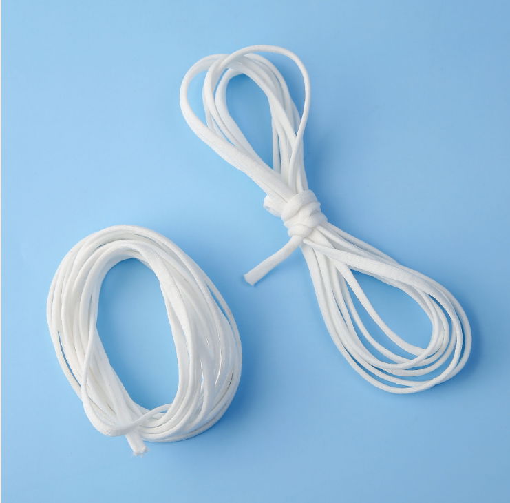 Manufacture Round Type Disposable Elastic Earloop for Nonwoven Face Mask