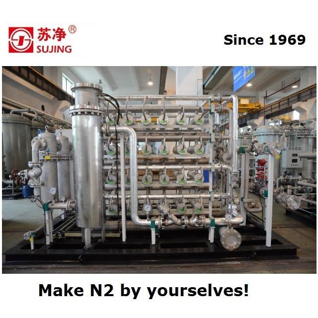 Membrane separation N2 genration system with purity 99% for metallurgy industry 3