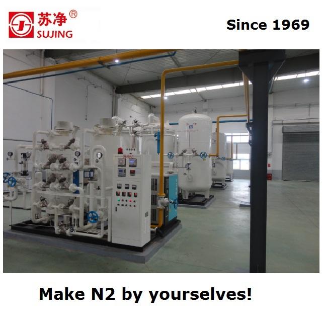 PSA N2 Generator with flow 200Nm3/h Purity 99.999% 3