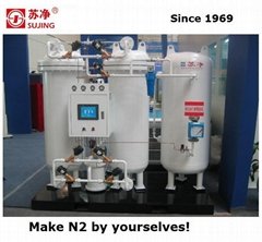 PSA N2 Generator with  Flow 100Nm3/h Purity 99.99% 