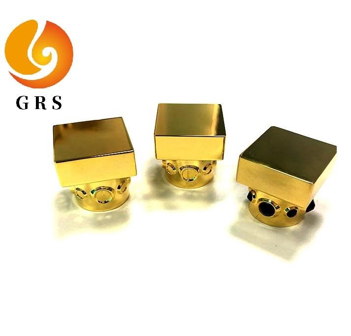 Arabic Cylindrical Gold Zamac Perfume Cap
