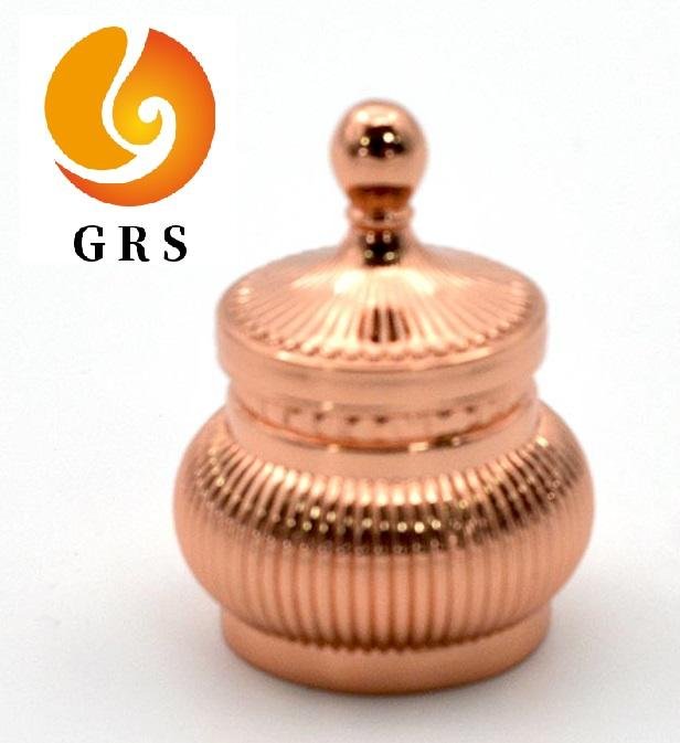 Arabic Cylindrical Gold Zamac Perfume Cap 2