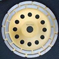  7inch Double Row Segment Grinding Floor Grinding Concrete diamond Grinding Cup  1