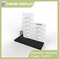 optical display rack with mirror