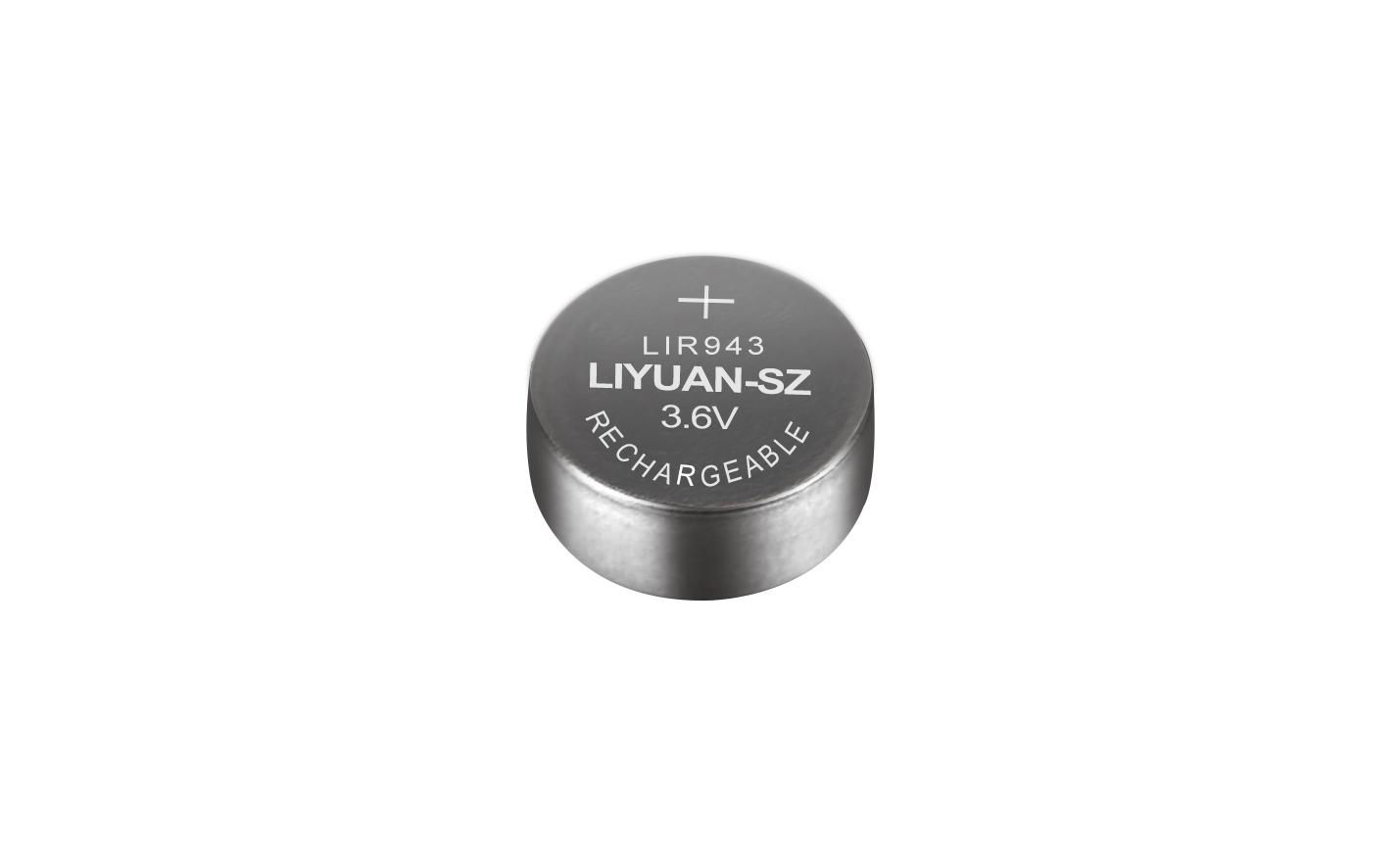  3.6Vl锂离子可充电纽扣电池LIR943 3