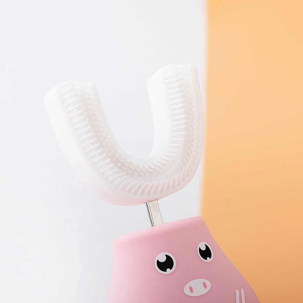 soft silica gel brush head     cartoon toothbrush for children 3