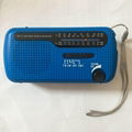 Portable Emergency Solar Crank AM/FM/SW Radio with LED Flashlight