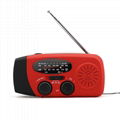  Solar Dynamo Crank AM FM radio with LED fashlight 2