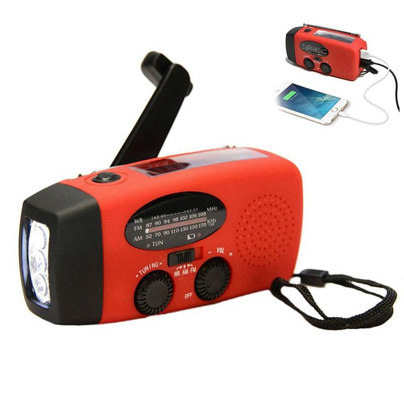  Solar Dynamo Crank AM FM radio with LED fashlight 5