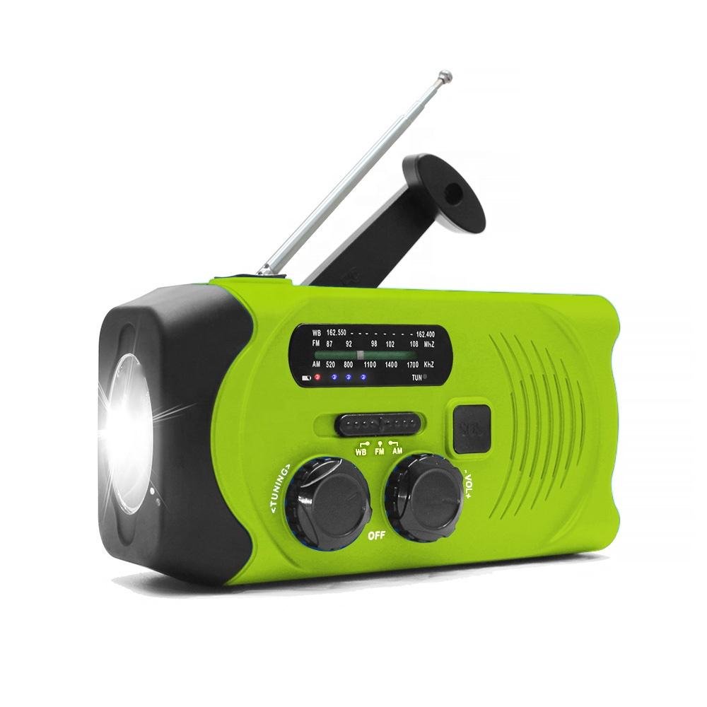 Portable Solar Dynamo Wind up Emergency Flashlight Powered Radio 1