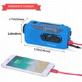 Solar Hand Crank Am FM Multifunction portable Dynamo Wind up Emergency Radio 3