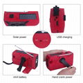 Portable Emergency Solar Hand Crank AM FM Radio Flashlight  2